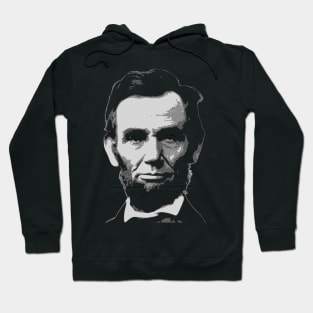 Abraham Lincoln Black and White Hoodie